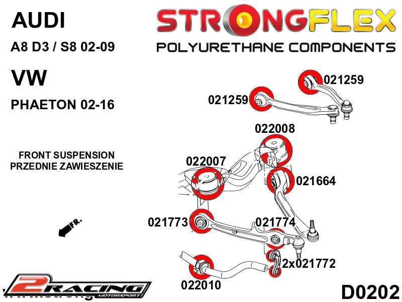 Přední stabilizátor multilink Sport 021772A