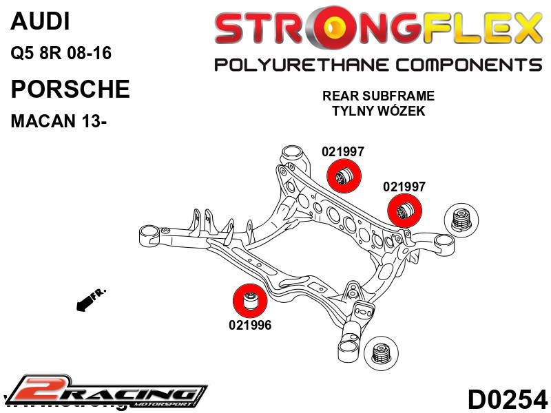 Zadní diferenciál zadní silentblok Sport 021997A