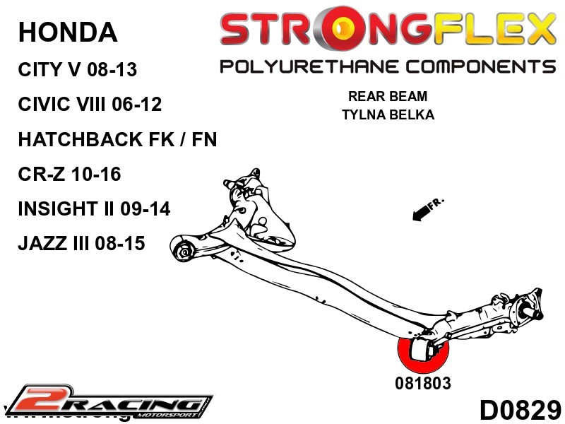 Komplet tvrdé silentbloky podvozku Sport 086247A
