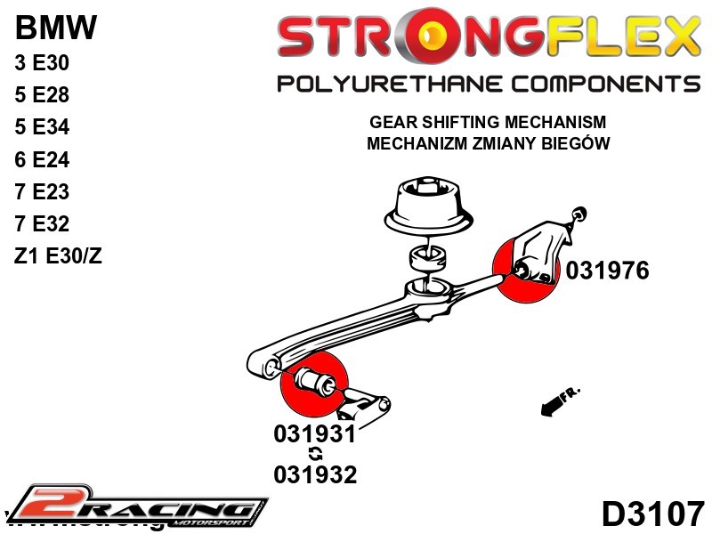 Silentblok řazení zadní 031976B