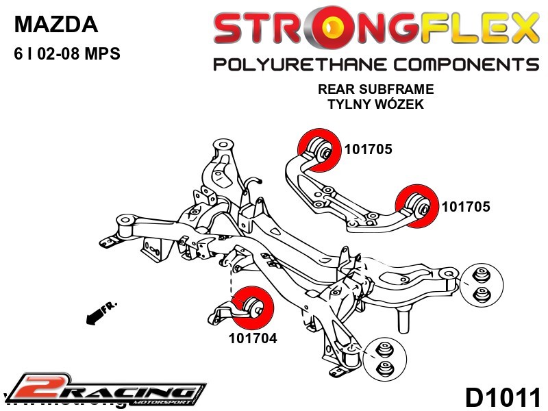 Zadní diferenciál zadní silentblok 101705B