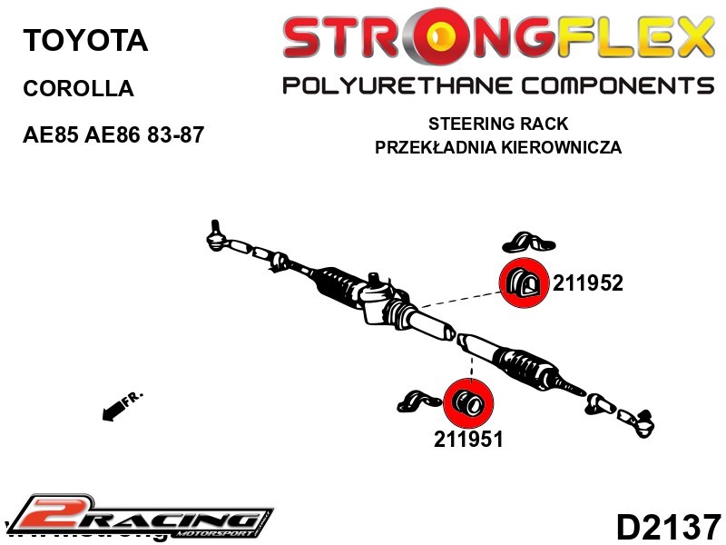 Hřeben řízení silentblok Sport 211951A