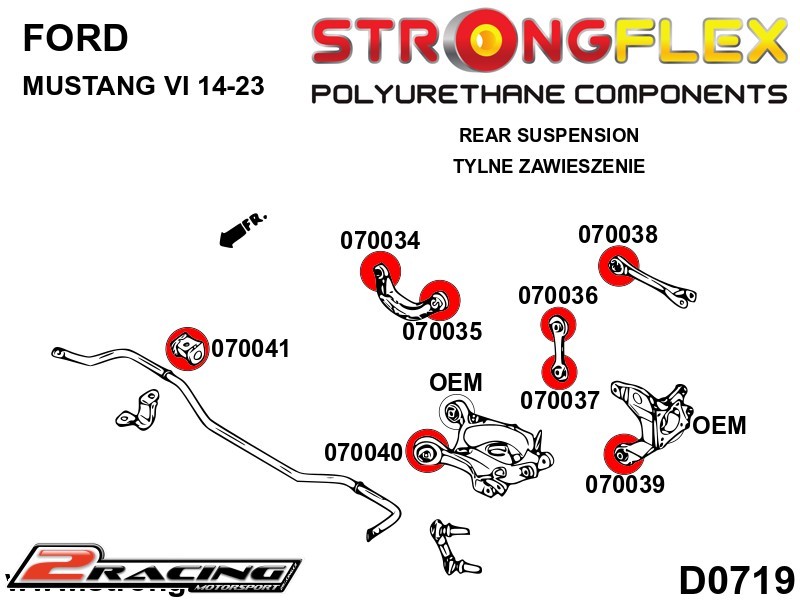 Zadní multilink horní silentblok Sport 070036A