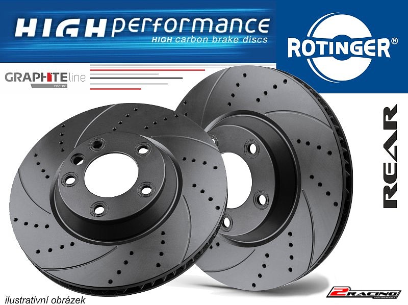 Zadní sportovní brzdový kotouč Subaru IMPREZA Sedan 2.0 WRX STi (11/2001 -) - 20124-2HP-GL