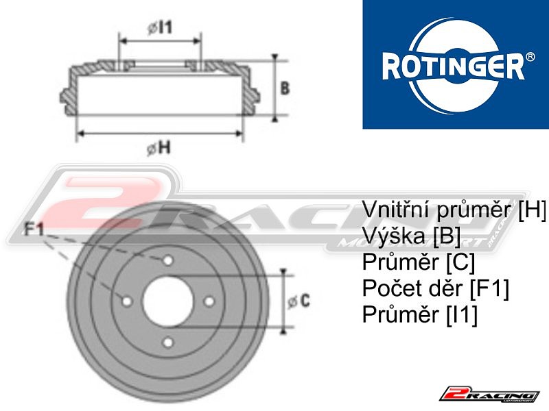 Zadní sportovní brzdový kotouč Citroen C5 2.2 HDi 200 (7/2010 -) - 1505-GL